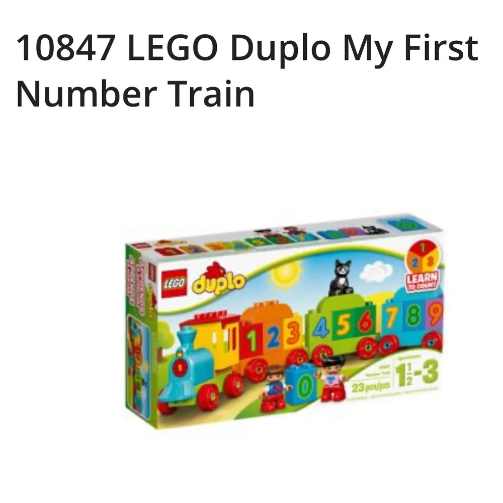 Lego 10847 DUPLO My First Number Train Colorful Number Train Set with Figures